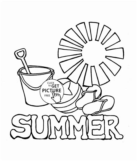 summer themed coloring pages  kids allnaturecolorus