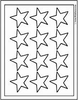 Coloring Star Pages Stars Sheet Printable Twelve Print Colorwithfuzzy Fancy sketch template