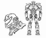 Rim Pacific Coloring Pages Printable Colouring Jaeger Gipsy Danger Drawings Del Titanes Pacifico Getcolorings Colori Color Kids Sketchite Print 667px sketch template