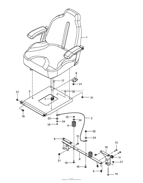 husqvarna mz      parts diagram  seat