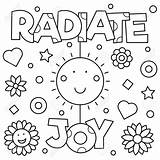 Joy Radiate sketch template
