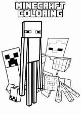 Coloring Minecraft Pages Printable Kids Popular sketch template