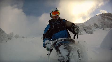 Ridiculously Deep Powder Skiing Pov Youtube