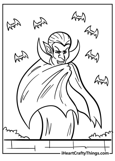 printable vampire coloring pages home design ideas