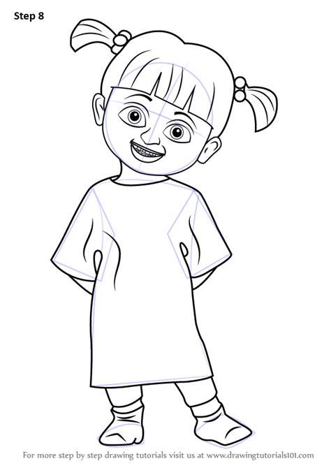 Learn How To Draw Boo From Monsters Inc Monsters Inc Step By Step