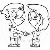 Hands Shaking Hand Kids Shake Drawing Clipart Getdrawings sketch template