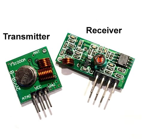 rf link transmitter receiver module pair mhz  mhz  arduino raspberry pi
