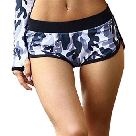 Klv Gym Shorts Women Camouflage Running Yoga Gym Fitness