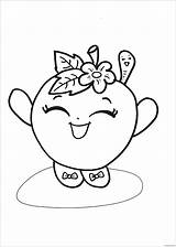Pages Shopkins Blossom Captivating Apple Coloring sketch template