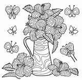 Bouquet Wonder Coloriages sketch template