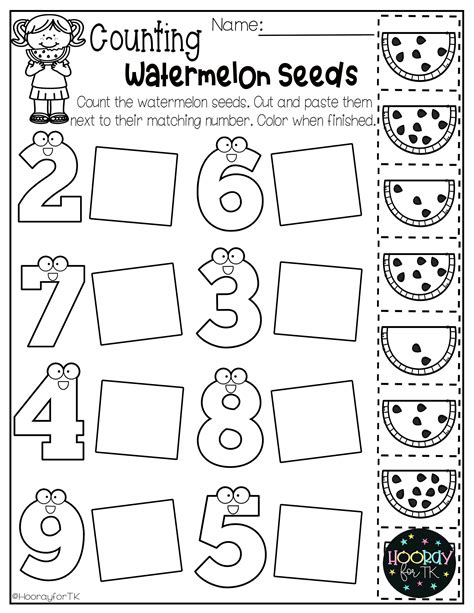 tk worksheets  printable tk worksheets  kindergarten summer