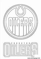 Coloring Nhl Oilers Edmonton Leafs Goalie Bruins sketch template