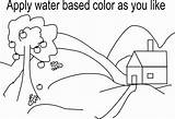 Scenery Coloring Kids Printable Pages Nature Print Pdf Beautiful Drawings Open  206px 22kb Studyvillage Attachments sketch template