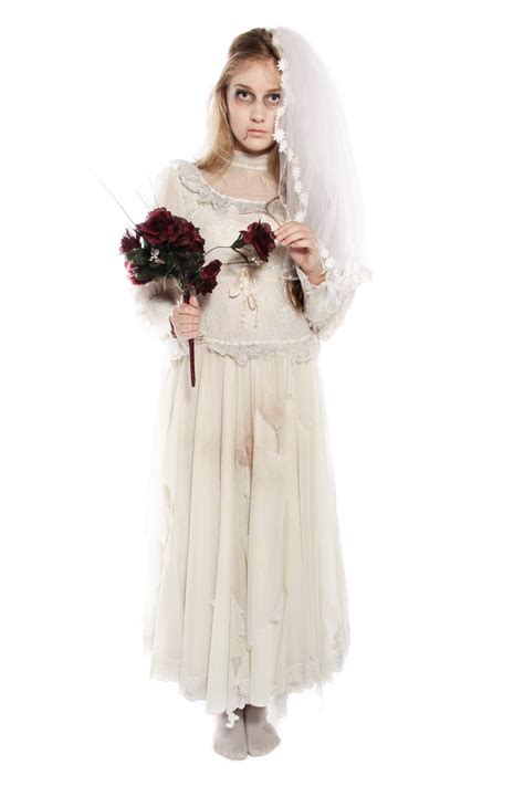 dead bride wedding dress and veil costume costume boutique