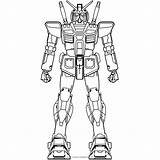 Gundam Colorear Stampare sketch template