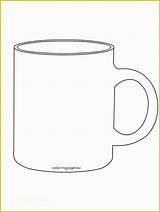 Mug Coffee Template Cup Printable Templates Coloring Drawing Pages Hot Colouring Mugs Chocolate Color Kids Clipart Cups Applique Tea Patterns sketch template