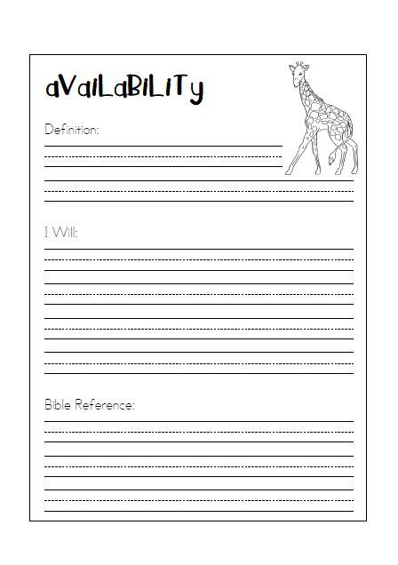 character worksheets availability  teaching character