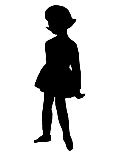 cartoon girl silhouette   cartoon girl silhouette png