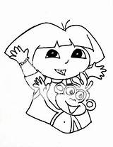 Coloring Pages Nickelodeon Dora Kids Color Printable sketch template
