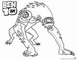 Ben Coloring Pages Wildmutt Outline Alien Force Simmons Printable Kids Template sketch template