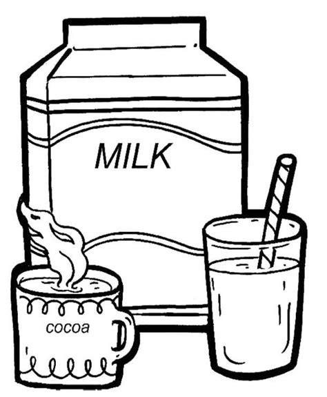 drinks coloring pages  childrens printable