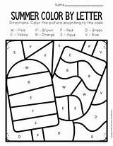 Summer Letter Number Color Preschool Worksheets Capital Flip Flops sketch template