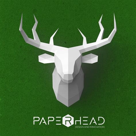 printable  deer head template