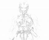 Gear Metal Solid Coloring Pages Raiden Weapon Printable Getcolorings Fujiwara Yumiko Color Getdrawings sketch template