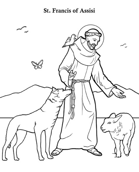 st francis coloring pages  coloring pages  kids