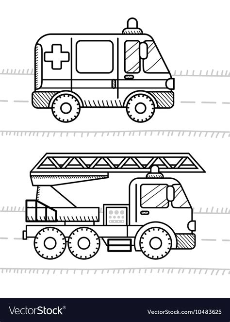 cars  vehicles coloring book   kids vector image
