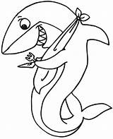 Coloring Pages Shark Kids Cute Print Hungry Printable Color Sharks Tooth Animal Getdrawings Clipart Eat Getcolorings Choose Board Clip sketch template