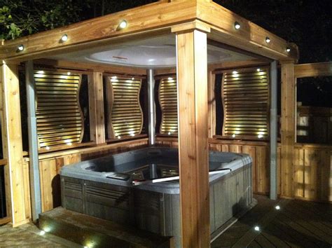 perfect outdoor hot tub privacy ideas decorewarding hot tub patio hot tub gazebo hot
