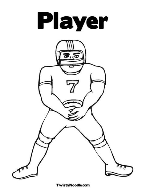 coloring pages football player coloring home
