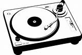 Turntable Retro Vinyl Dj Music Record Player Needle Graphic Vector Pixabay Hop Hip Clipart Clip sketch template