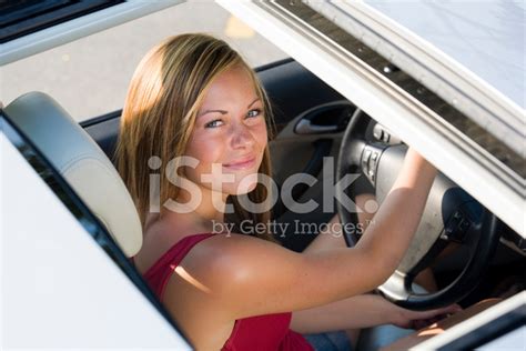 teenage girl driver stock photo royalty  freeimages