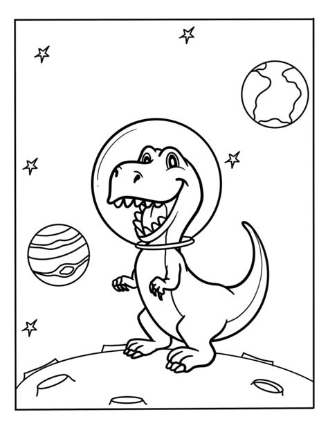coloring pages astronaut  printable dinosaur pictures  kids