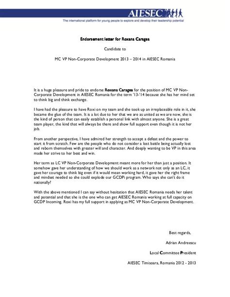endorsement letter  roxana caragea adrian andreescu