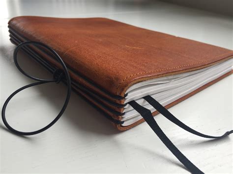 video review   leather notebook book  book scrively note