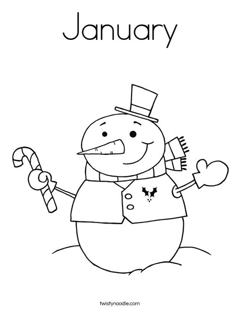 january coloring pages  calendar template site