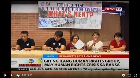 [in The News] Giit Ng Ilang Human Rights Group May Human Rights Crisis