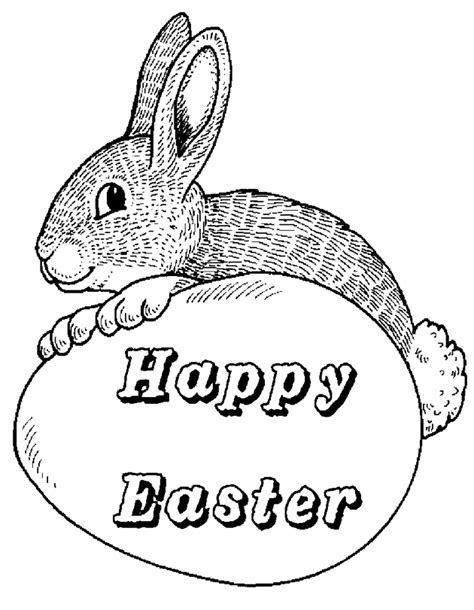 happy easter printable coloring book
