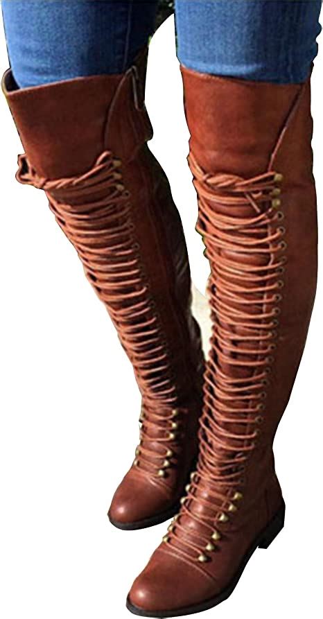 yhzq women s knee high boots women s winter riding boots leather long