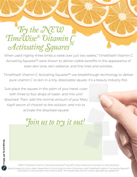 wow mary kay s® new vitamin c squares are a beauty industry first qt