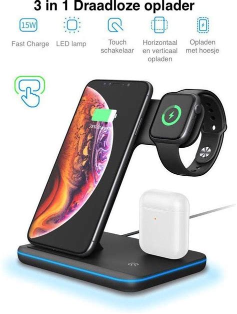 bolcom  qi wireless charger draadloze oplader  bureaulader inclquick charge