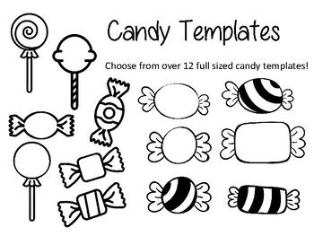 candy templates candy coloring sheet candy outline candy bulletin board
