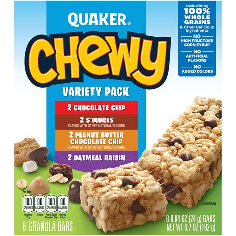 quaker chewy granola bars variety pack  oz shop