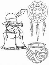 Coloring Pages Native Indian American Kids Thanksgiving Indians Hopi Printable Printables Tribe Homes Popular Even Check Templates Coloringhome Template Central sketch template