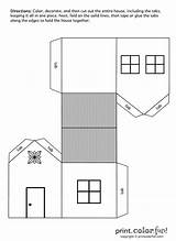 Houses Putz sketch template