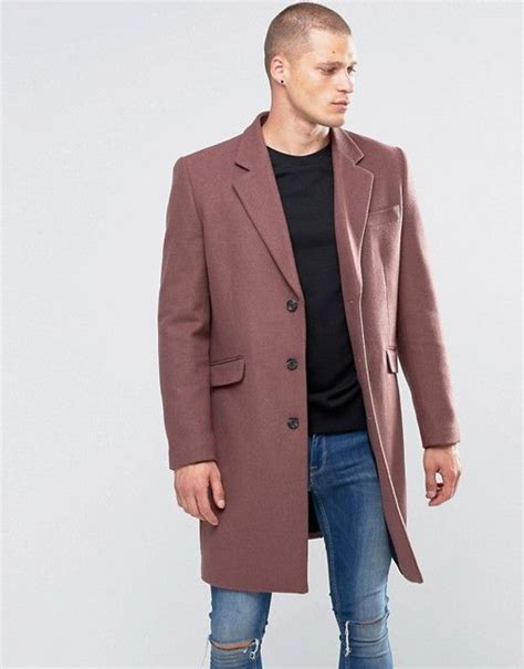 asos cappotto  misto lana  rose asos overcoat men mens luxury fashion overcoats