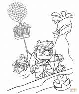 Coloring Pages House Colouring Disney Balloons Pixar Russell Supercoloring Printable Cartoon sketch template